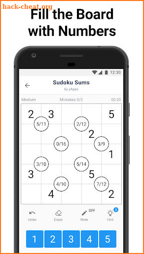 Sudoku Sums - math number game screenshot