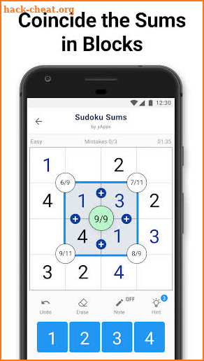 Sudoku Sums - math number game screenshot