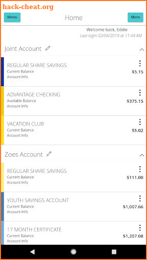 Suffolk Federal Mobile Banking screenshot