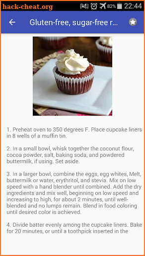 Sugar Free recipes for free app offline with photo screenshot