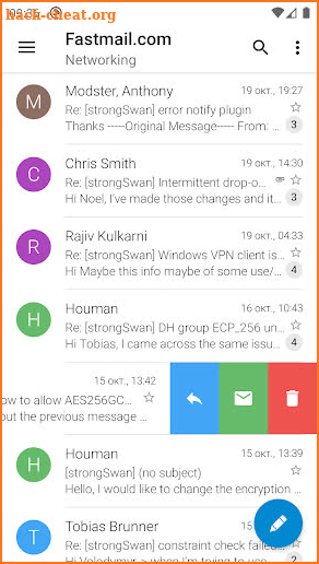 Sugar Mail email app screenshot