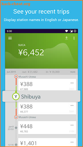 Suica and IC Card reader - Suikakeibo screenshot