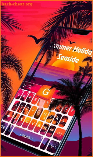 Sum Set Summer Holiday Seaside Keyboard Theme screenshot