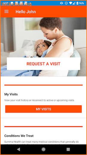 Summa Health Virtual Visit screenshot