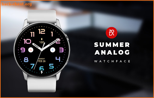 Summer Analog Watch Face screenshot