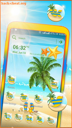 Summer Beach Launcher Theme screenshot