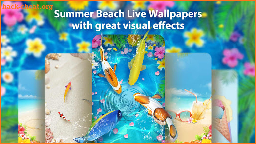 Summer Beach Live Wallpaper & Launcher Themes screenshot
