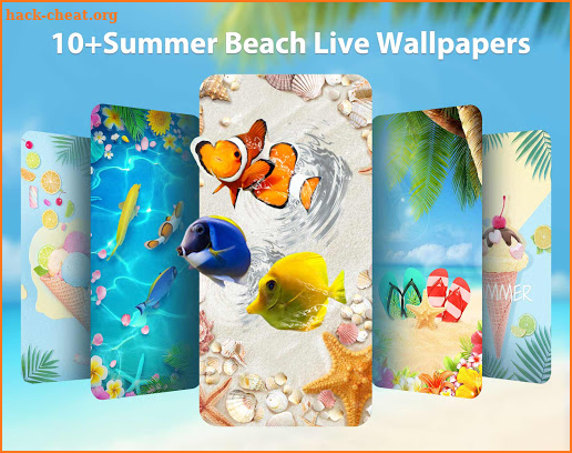 Summer Beach Live Wallpaper & Launcher Themes screenshot