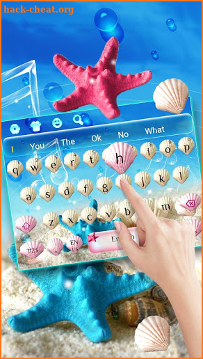 Summer Beach shell Keyboard Theme screenshot