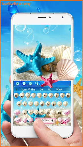 Summer Beach shell Keyboard Theme screenshot