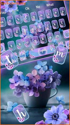 Summer Flower Keyboard Theme screenshot