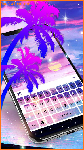 Summer Holiday Seaside Keyboard Theme screenshot