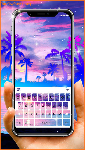 Summer Holiday Seaside Keyboard Theme screenshot