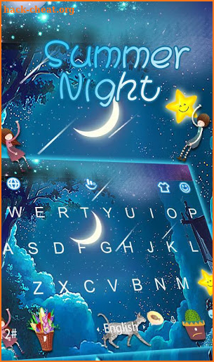 Summer Night Keyboard Theme screenshot