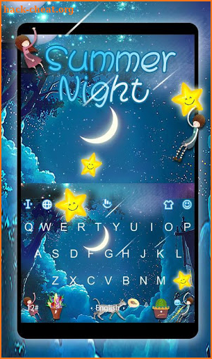 Summer Night Keyboard Theme screenshot