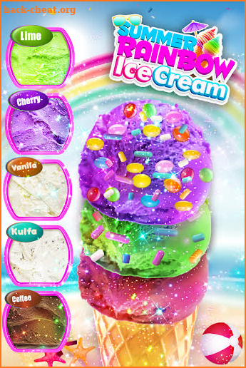 Summer Rainbow Ice Cream - Kids Party Food Maker screenshot