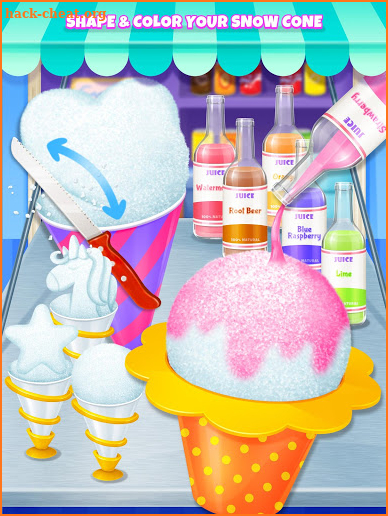 Summer Snow Cone - Icy Rainbow Food Maker screenshot