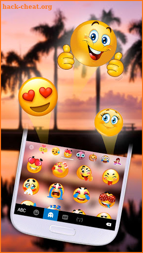 Summer Sunset Love Keyboard Theme screenshot