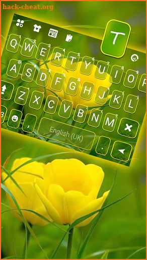 Summer Tulips Keyboard Background screenshot