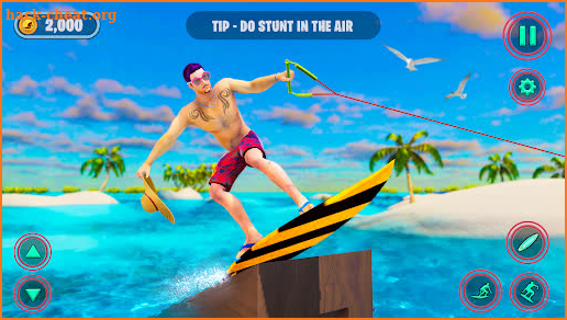 Summer Vacation Water Surfing screenshot