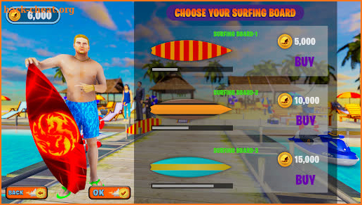 Summer Vacation Water Surfing screenshot