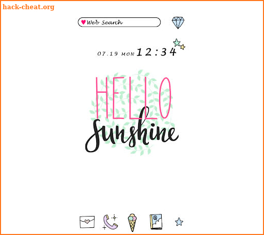 Summer Wallpaper Hello Sunshine Theme screenshot