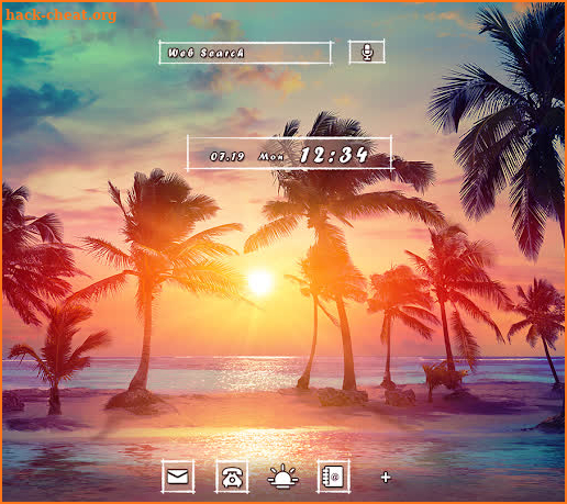 Summer Wallpaper Tropical Beach Sunset Theme screenshot