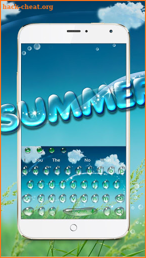 Summer Water Keyboard screenshot