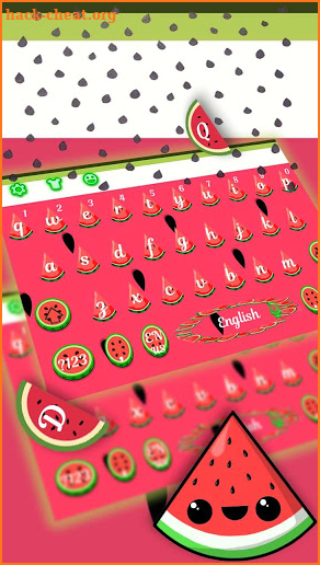 Summer Watermelon Keyboard screenshot