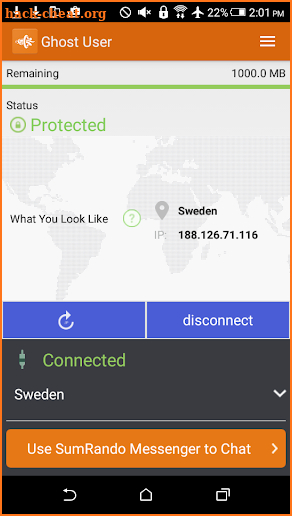 SumRando VPN screenshot