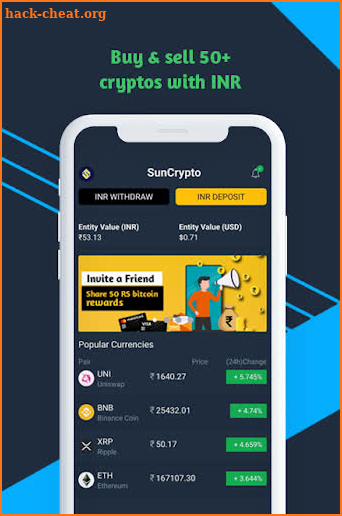 Sun Crypto: Bitcoin, Crypto Trading Exchange India screenshot