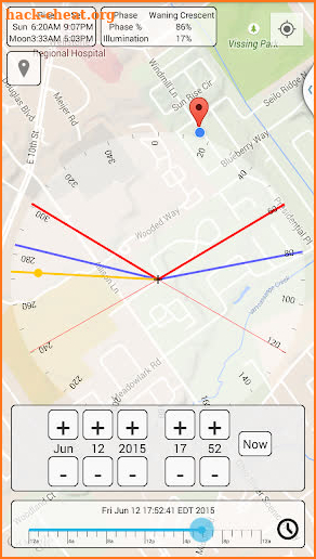 Sun Position Map screenshot