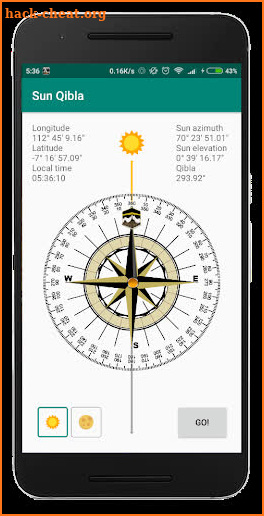 Sun Qibla - Find Qibla using Sun position screenshot