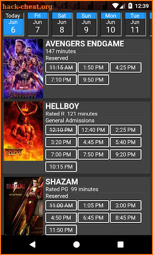 Sun Ray Cinemas screenshot