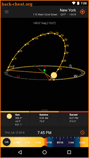 Sun Surveyor Lite screenshot