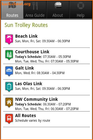 Sun Trolley Tracker screenshot