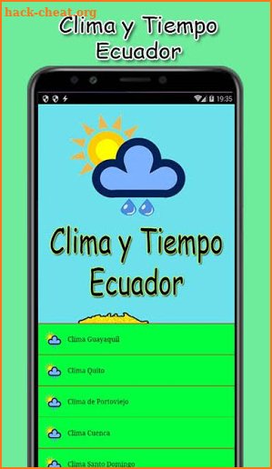 ☀☁ Clima y Tiempo Ecuador ⚡💦 screenshot