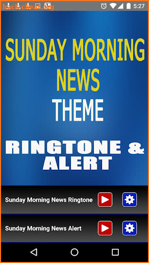 Sunday Morning News Ringtone screenshot