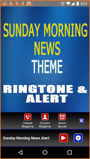 Sunday Morning News Ringtone screenshot