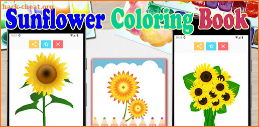 Sunflower Coloring Book screenshot