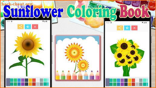 Sunflower Coloring Book screenshot