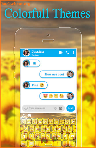 Sunflower Keyboard Theme screenshot