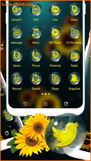 Sunflower Launcher Theme screenshot