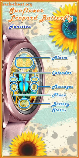 Sunflower Leopard_Watchface screenshot