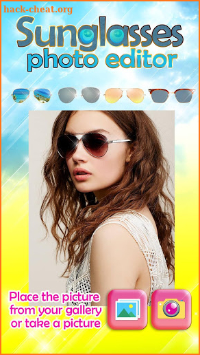 Sunglasses Photo Editor 🕶 Glasses Camera App screenshot