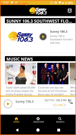Sunny 106.3 screenshot