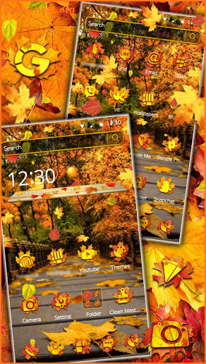 Sunny Autumn Fall Theme screenshot