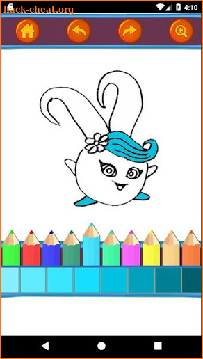 Sunny Bunnies Coloring Book - Kids Game screenshot