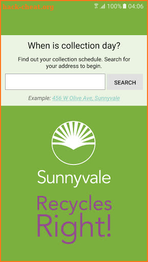 Sunnyvale Recycles Right screenshot