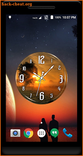 Sunrise Clock Live Wallpaper screenshot